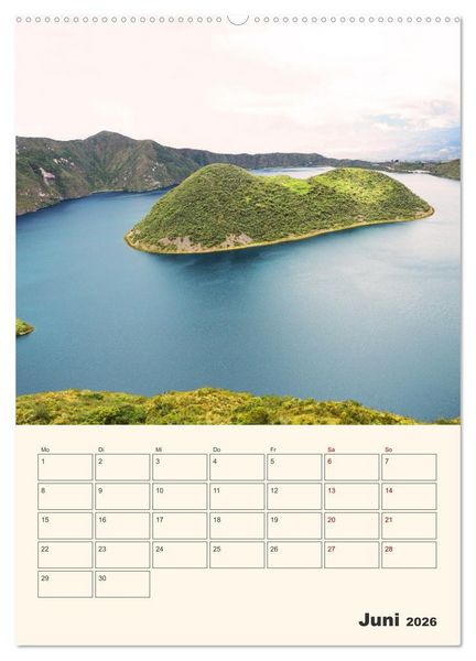Produktbild: Ecuador - Terminplaner (hochwertiger Premium Wandkalender 2026 DIN A2 hoch), Kunstdruck in Hochglanz