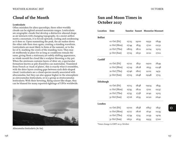 Produktbild: WEATHER ALMANAC 2027 HB