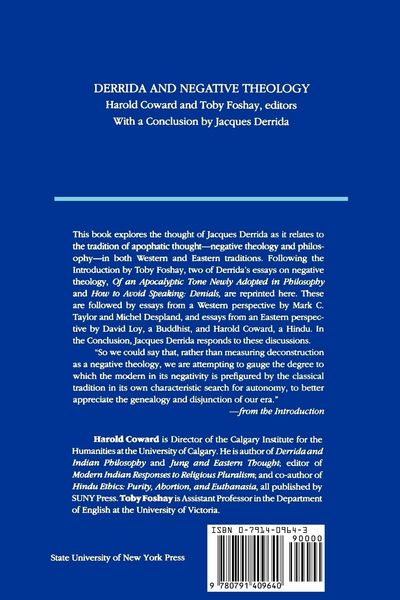 Produktbild: Derrida and Negative Theology