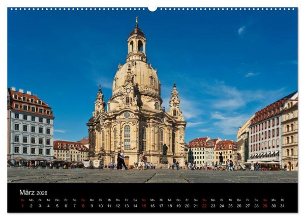 Produktbild: Dresden, das Florenz an der Elbe (Wandkalender 2026 DIN A2 quer), CALVENDO Monatskalender