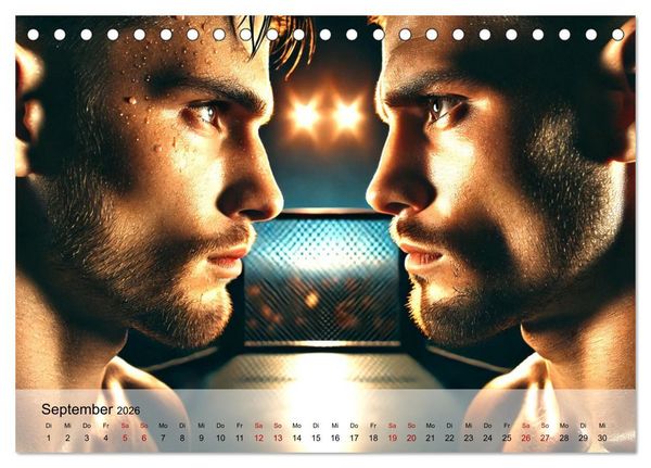 Produktbild: MMA Germany - Mixed Martial Arts Power (Tischkalender 2026 DIN A5 quer), CALVENDO Monatskalender