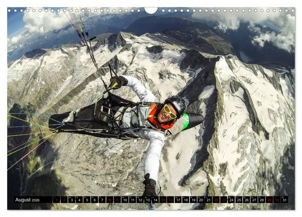 Produktbild: Paragliding - unvergessliche Momente erleben (Wandkalender 2026 DIN A3 quer), CALVENDO Monatskalender