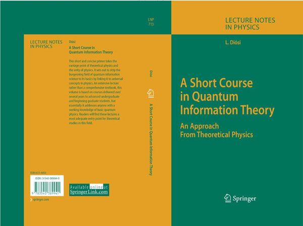 Produktbild: A Short Course in Quantum Information Theory