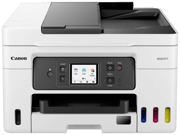 Canon MAXIFY GX4050 Multifunktionsdrucker Tintenstrahl Farbe A4 Drucker, Scanner, Kopierer, Fax ADF, Duplex, LAN, Tinten