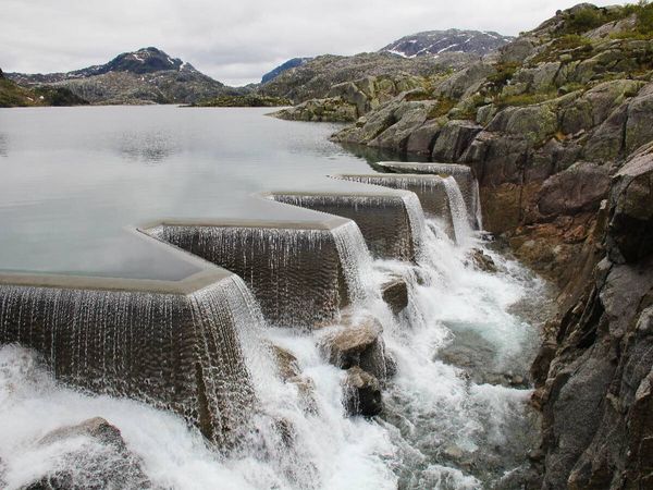 Produktbild: CALVENDO Puzzle Staudamm in Norwegen | 1000 Teile Lege-Gr&ouml;&szlig;e 64x48cm Foto-Puzzle f&uuml;r gl&uuml;ckliche Stunden