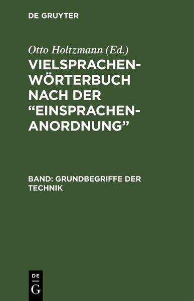 Produktbild: Vielsprachen-W&ouml;rterbuch nach der "Einsprachen-Anordnung"