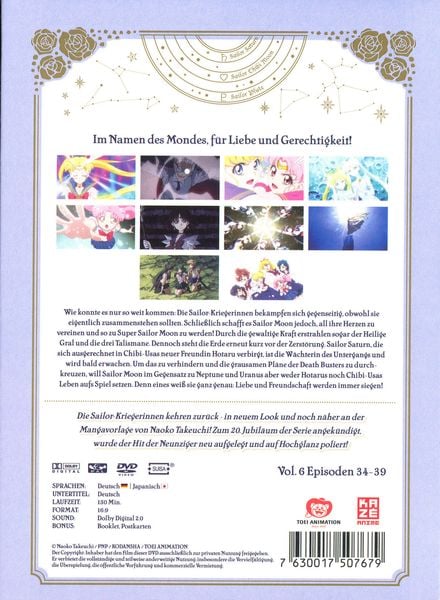 Sailor Moon Crystal - Vol. 6 - Episoden 34-39 [Blu-ray] [2014] : Movies &  TV 