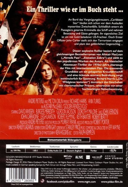 Produktbild: Alistair MacLean: Rendezvous mit dem Tod (Golden Rendezvous) / Explosiver Abenteuer-Thriller mit Richard Harris nach dem gleichnamigen Bestsellerroman (Pidax Film-Klassiker)