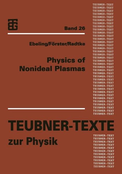 Produktbild: Physics of Nonideal Plasmas