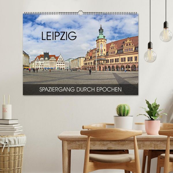 Produktbild: Leipzig - Spaziergang durch Epochen (Wandkalender 2026 DIN A2 quer), CALVENDO Monatskalender