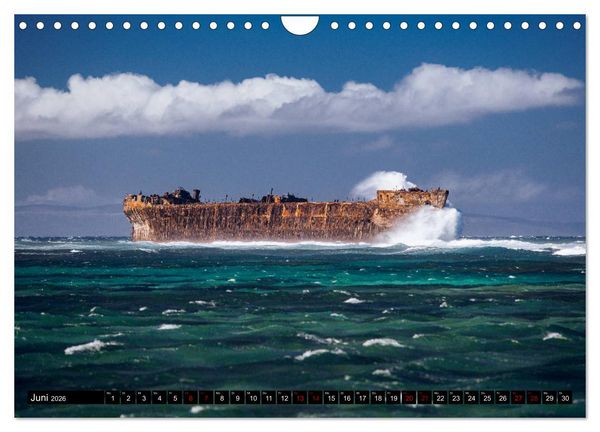 Produktbild: Schiffswracks - morbide Sch&ouml;nheiten (Wandkalender 2026 DIN A4 quer), CALVENDO Monatskalender