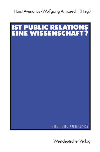 Produktbild: Ist Public Relations eine Wissenschaft?