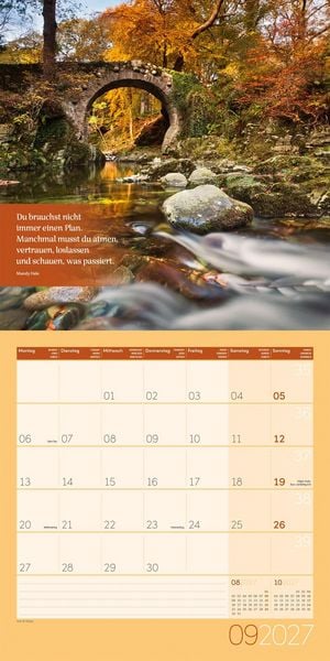 Produktbild: Momente f&uuml;r Dich Kalender 2027 - 30x30 - Art12