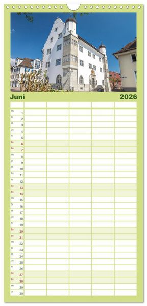 Produktbild: Familienplaner 2026 - Radolfzell am sch&ouml;nen Bodensee mit 5 Spalten (Wandkalender, 21 x 45 cm) CALVENDO