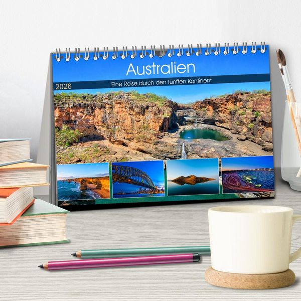 Produktbild: Australien - Travel The Gravel (Tischkalender 2026 DIN A5 quer), CALVENDO Monatskalender