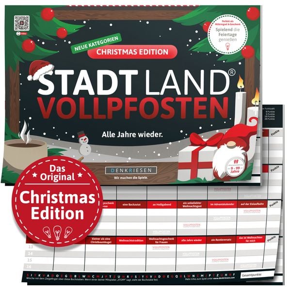 Denkriesen - Stadt Land Vollpfosten® - Christmas Edition - "alle Jahre Wieder."
