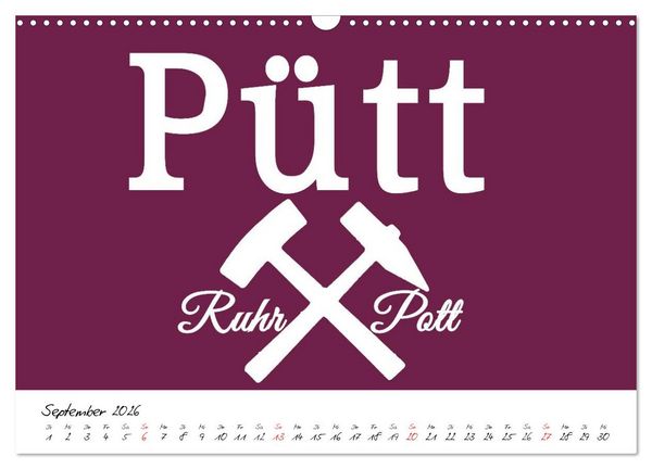 Produktbild: Ruhrpott Vokabeln (Wandkalender 2026 DIN A3 quer), CALVENDO Monatskalender