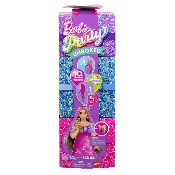Produktbild: Barbie Party Unboxed Glam Party Serie Pink Curvy Doll