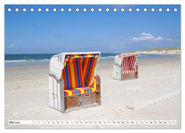 Produktbild: Amrum &ndash; Trauminsel in der Nordsee (Tischkalender 2026 DIN A5 quer), CALVENDO Monatskalender