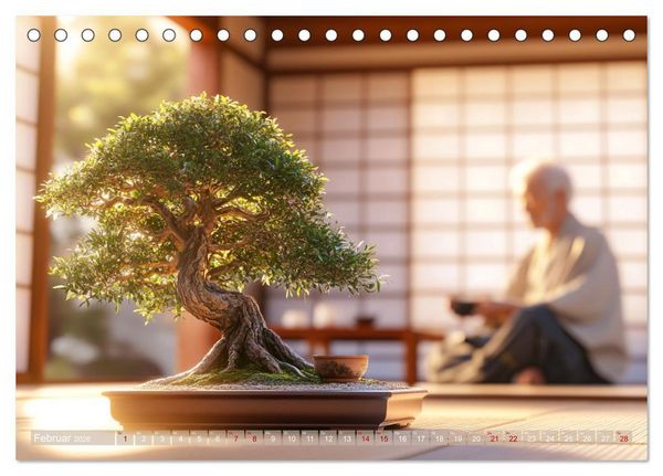 Produktbild: Bonsai, die formvollendete Kunst (Tischkalender 2026 DIN A5 quer), CALVENDO Monatskalender