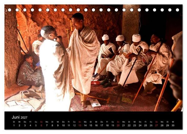Produktbild: &Auml;thiopien - kulturelle H&ouml;hepunkte im orthdoxen Norden (Tischkalender 2027 DIN A5 quer), CALVENDO Monatskalender