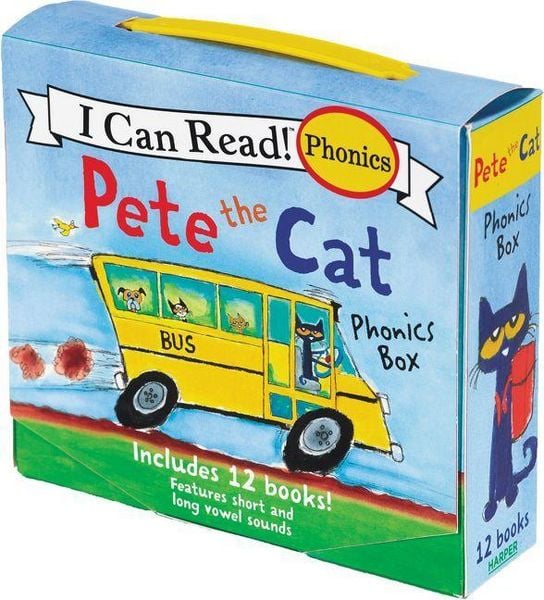 Pete the Cat 12-Book Phonics Fun!, Taschenbuch von James Dean , Kimberly Dean, Harper Collins (US), 9780062404527
