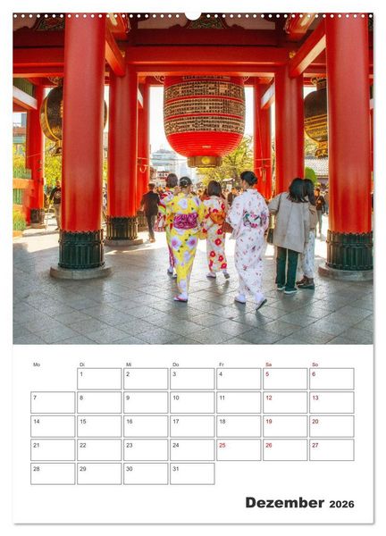 Produktbild: Tokio - Reiseplaner (Wandkalender 2026 DIN A2 hoch), CALVENDO Monatskalender