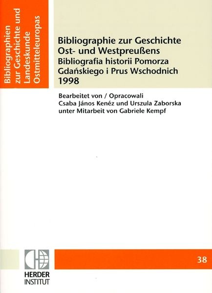 Produktbild: Bibliographie zur Geschichte Ost- und Westpreussens 1998