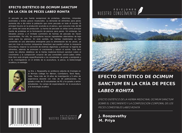 Produktbild: Efecto Diet&eacute;tico De Ocimum Sanctum En La Cr&iacute;a De Peces Labeo Rohita