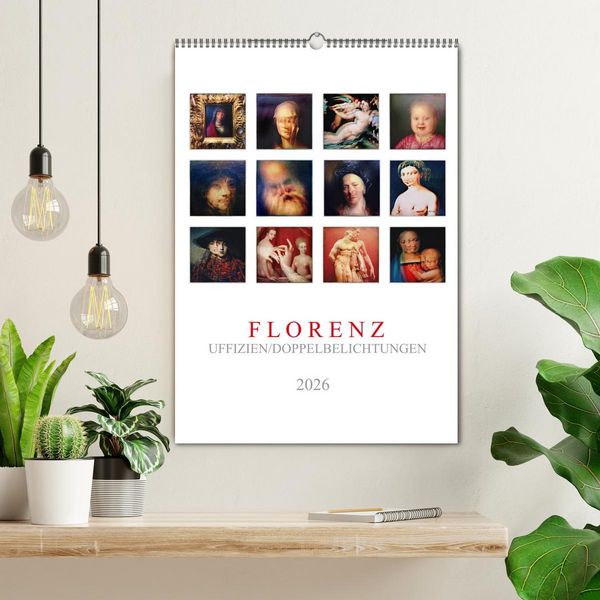 Produktbild: Florenz, Uffizien (Wandkalender 2026 DIN A2 hoch), CALVENDO Monatskalender