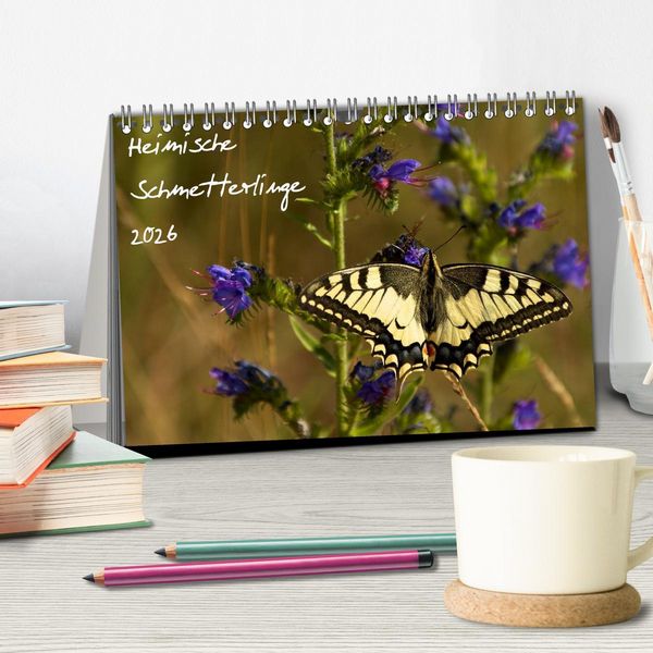 Produktbild: Heimische Schmetterlinge (Tischkalender 2026 DIN A5 quer), CALVENDO Monatskalender