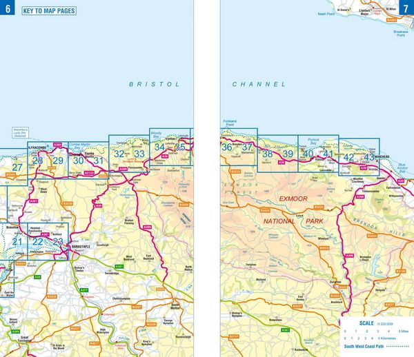 Produktbild: SW Coast Path North Devon & Somerset Adventure Atlas