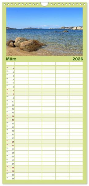 Produktbild: Familienplaner 2026 - Meine kleine Auszeit mit 5 Spalten (Wandkalender, 21 x 45 cm) CALVENDO