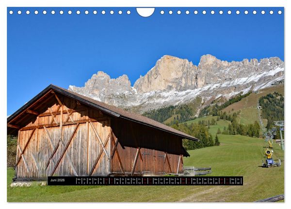 Produktbild: Dolomiten - Latemar und Rosengarten (Wandkalender 2026 DIN A4 quer), CALVENDO Monatskalender