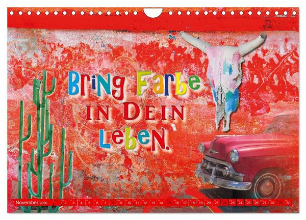 Produktbild: Leben ist das mit den fr&ouml;hlichen Farben (Wandkalender 2026 DIN A4 quer), CALVENDO Monatskalender