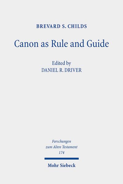 Produktbild: Canon as Rule and Guide