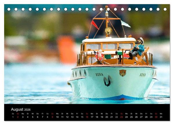 Produktbild: Modellboote in ihrem Element (Tischkalender 2026 DIN A5 quer), CALVENDO Monatskalender