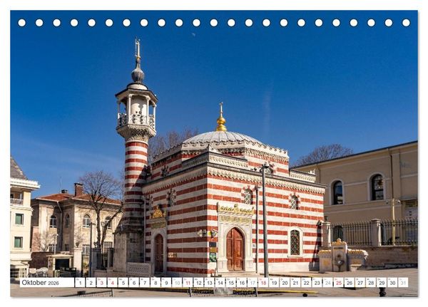 Produktbild: Istanbul - Faszination Moschee (Tischkalender 2026 DIN A5 quer), CALVENDO Monatskalender