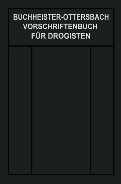 Produktbild: Vorschriftenbuch f&uuml;r Drogisten