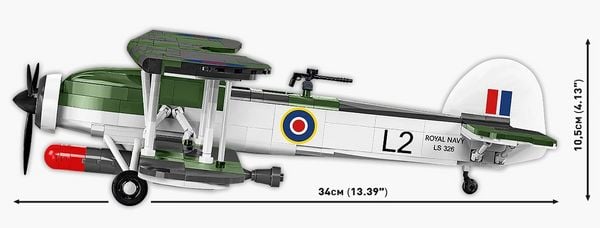 Produktbild: COBI Historical Collection 5770 - Fairey Swordfish, WWII, Bausatz 1:32, 806/2 Klemmbausteine