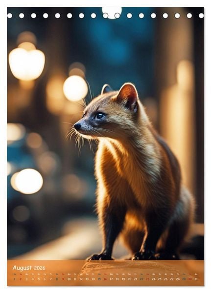 Produktbild: In den Stra&szlig;en der Stadt - Tiere mitten unter uns (Tischkalender 2026 DIN A5 hoch), CALVENDO Monatskalender