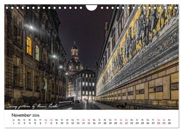 Produktbild: Dresden 2026 - Saxony Pictures by Thomas Kriehn (Wandkalender 2026 DIN A4 quer), CALVENDO Monatskalender