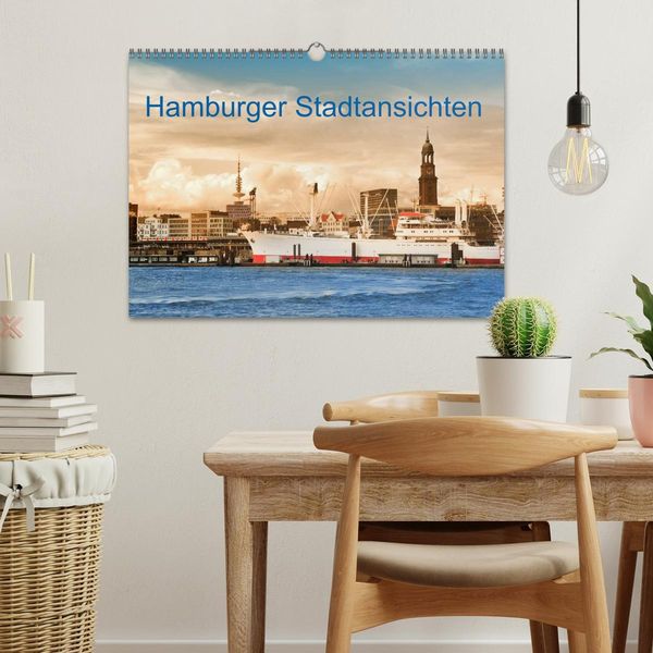 Produktbild: Hamburger Stadtansichten (Wandkalender 2026 DIN A3 quer), CALVENDO Monatskalender