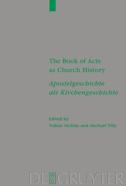 Produktbild: The Book of Acts as Church History / Apostelgeschichte als Kirchengeschichte