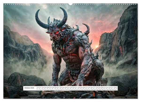 Produktbild: Legenden und Mythen - Legend&auml;re Tiere (hochwertiger Premium Wandkalender 2026 DIN A2 quer), Kunstdruck in Hochglanz