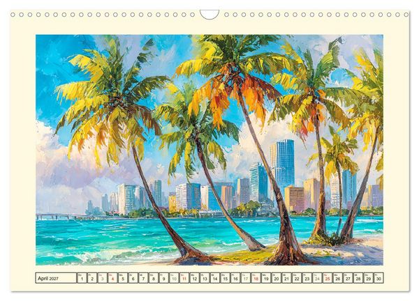 Produktbild: USA Impressionen. Zwischen Metropolen und Nationalparks (Wandkalender 2027 DIN A3 quer), CALVENDO Monatskalender