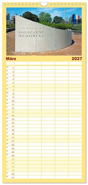 Produktbild: Familienplaner 2027 - So sch&ouml;n ist New Orleans mit 5 Spalten (Wandkalender, 21 x 45 cm) CALVENDO