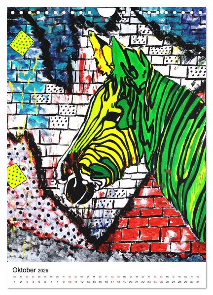 Produktbild: Pop Art Animals - Atelier Zippo (Wandkalender 2026 DIN A4 hoch), CALVENDO Monatskalender