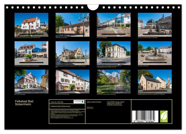 Produktbild: Felkebad Bad Sobernheim (Wandkalender 2026 DIN A4 quer), CALVENDO Monatskalender