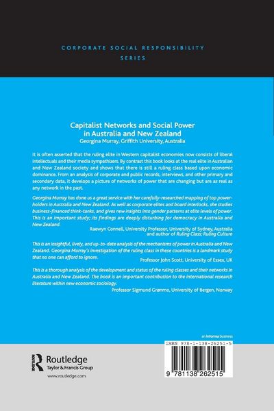 Produktbild: Capitalist Networks and Social Power in Australia and New Zealand